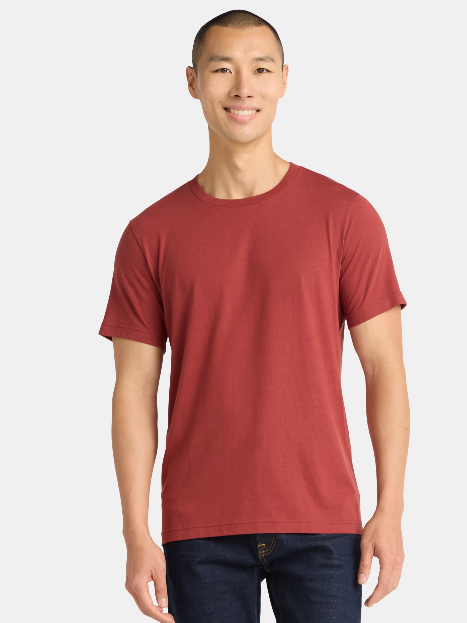 Men's and Big Men's Crewneck Tee with Short Sleeves xtrendhaven - Image 7