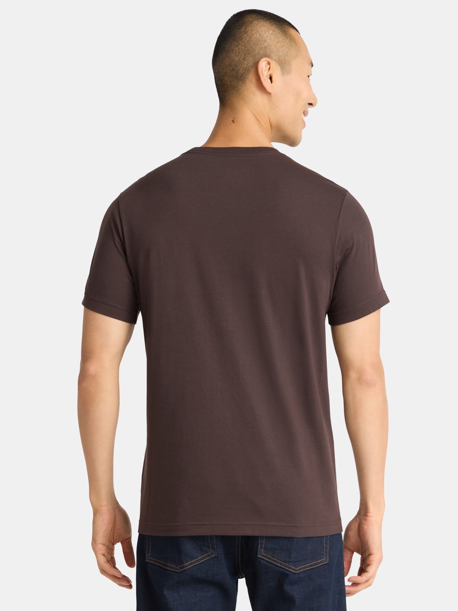 Men's and Big Men's Crewneck Tee with Short Sleeves xtrendhaven - Image 3