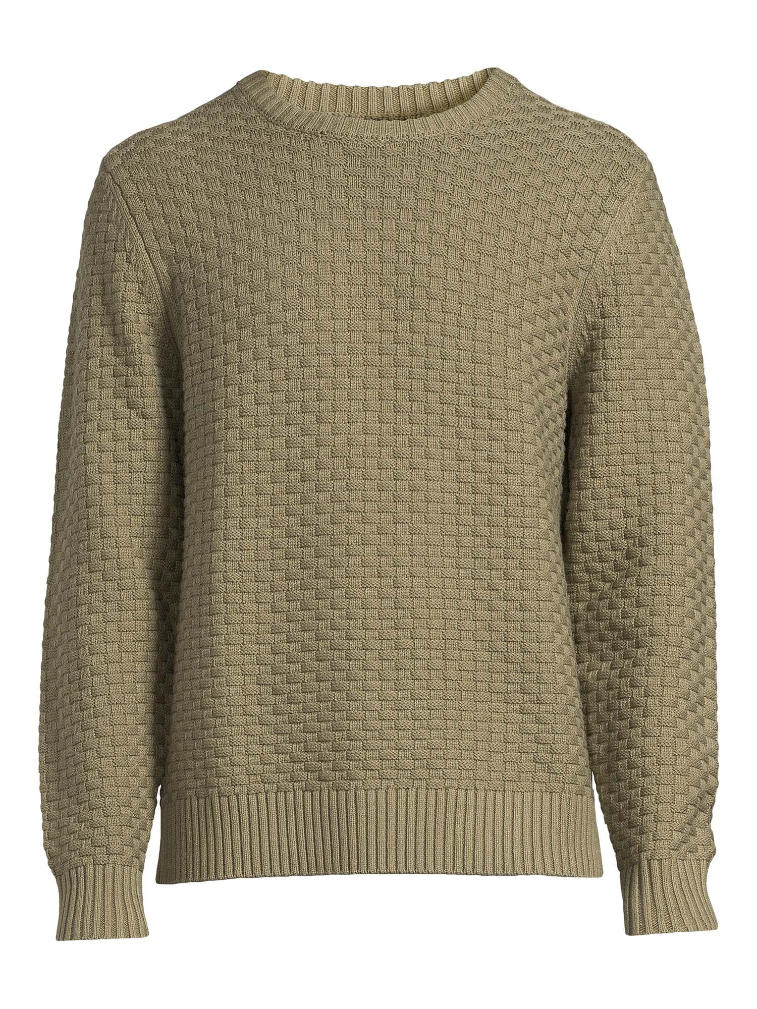 Men's Basket Stitch Crewneck Sweater with Long Sleeves xtrendhaven - Image 5