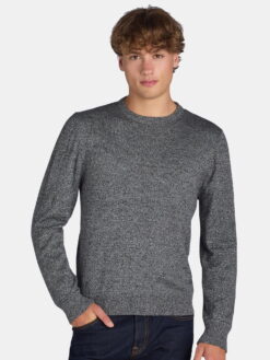 Men's & Big Men's Allover Marled Crewneck Sweater xtrendhaven