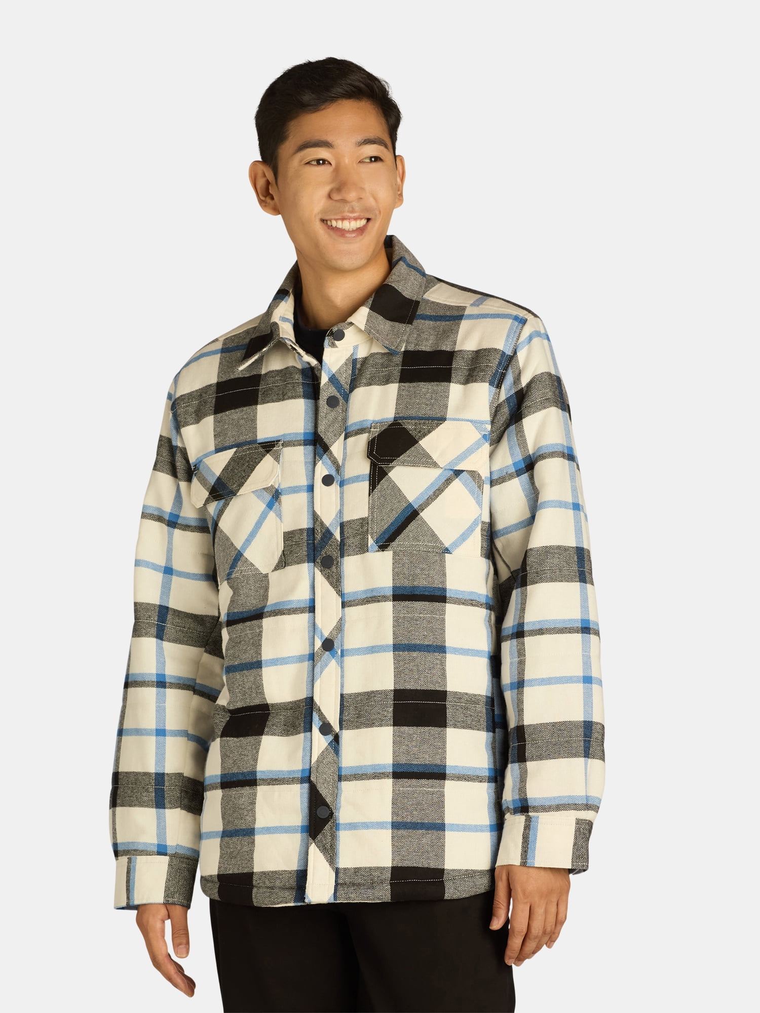 Men's & Big Men's Fleece Lined Flannel Shirt Jacket xtrendhaven - Image 7