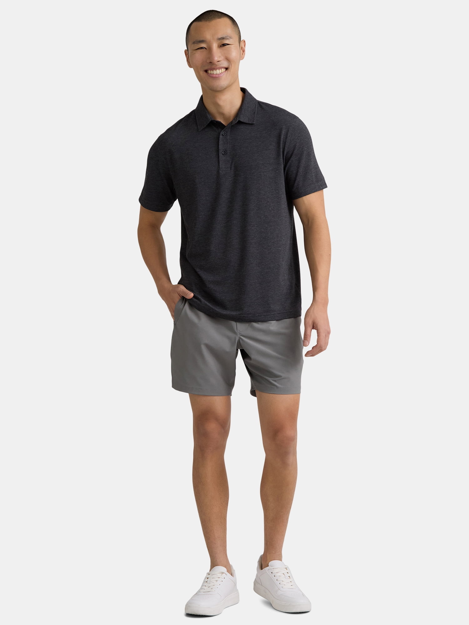 Men's & Big Men's Poly Polo with Short Sleeves xtrendhaven - Image 5