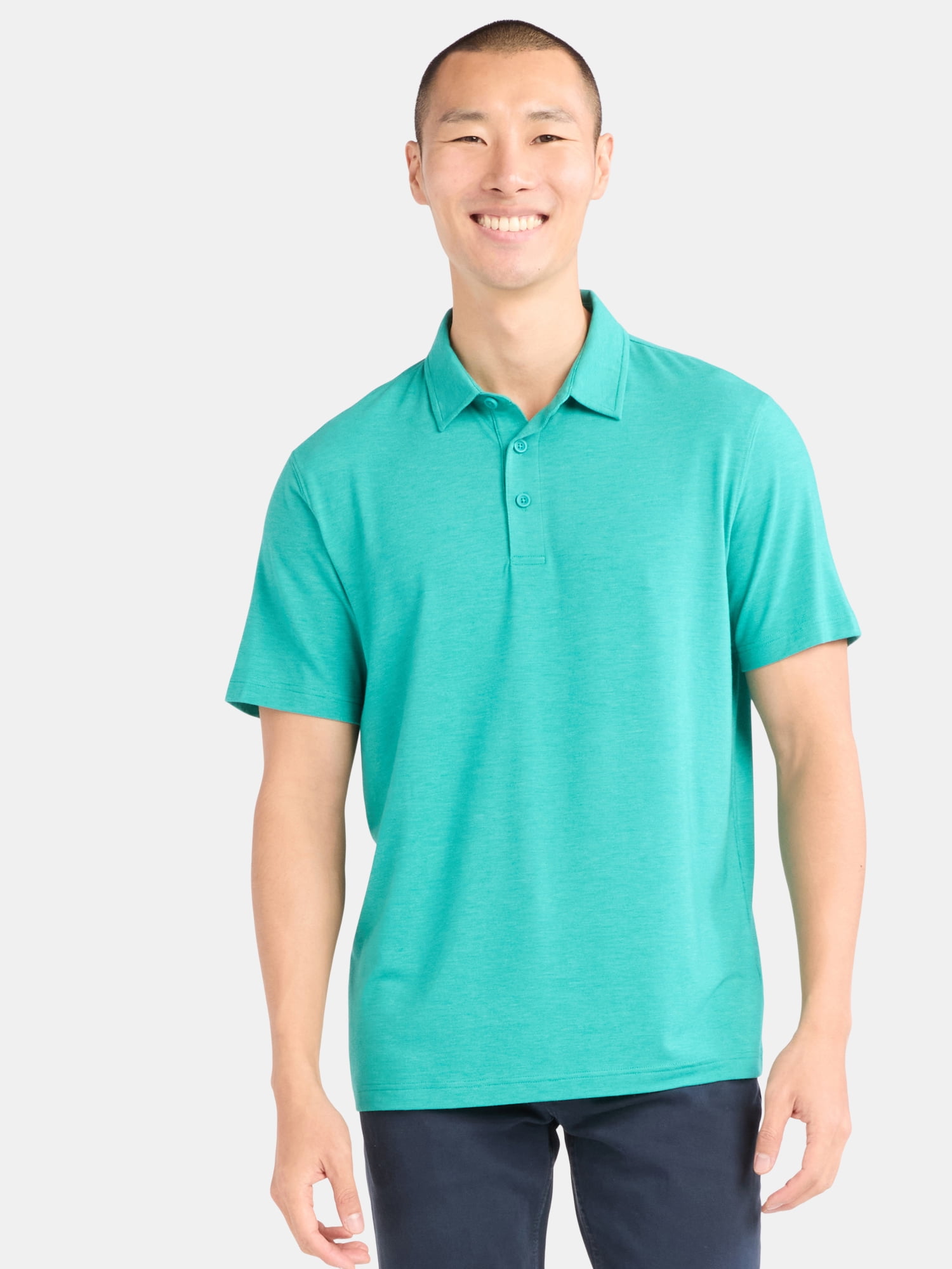 Men's & Big Men's Poly Polo with Short Sleeves xtrendhaven - Image 11
