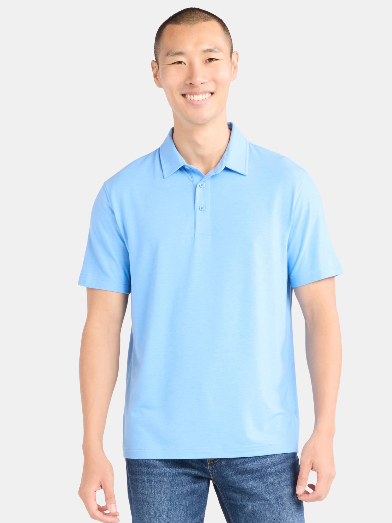 Men's & Big Men's Poly Polo with Short Sleeves xtrendhaven - Image 12